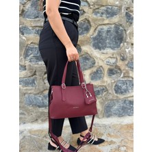 Just Polo Kadın Yeni Sezon Yumuşak Deri Ayarlanabilir Askılı Şık El ve Omuz Çantası Shoulder Bag