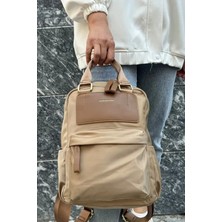 Just Polo Kadın Ayarlanabilir Askılı Su Geçirmez Ithal Saten Kumaş Lüks Sırt Çantası Shopper