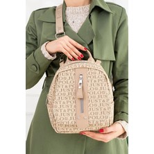 Just Polo Kadın Günlük Kullanıma Uygun Su Geçirmez Çok Bölmeli Sırt Çantası Shopper