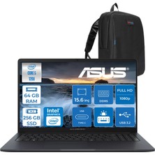 Asus Expertbook B1 B1503CVA-C58G512B4D Intel Core 5 120U 64GB Ddr5 256GB SSD 15.6"fhd 300NITS  (1920 x 1080)  Freedos Taşınabilir Bilgisayar C58G512B4DF21+ZETTAÇANTA