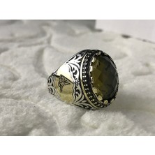 Canka Sultanit Taşlı 925 Ayar Gümüş Erkek Yüzük