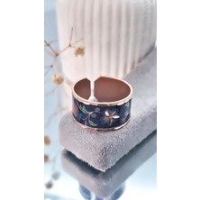 Serenity Desenli Işlemeli Bakır Yüzük