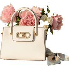 Kriste Bell Kadın Omuz Çantası 7292 – Beyaz, Şık ve Günlük Kullanım