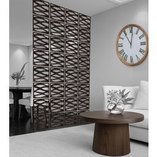 Wooddoom Akan Su Lazer Kesim Paravan, Ahşap Seperatör, Panel Levha Seti Dekorasyon Ahşap Oda Bölücü Desen