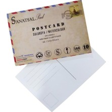 Üsküdar Sanat Sanatsal Pad Postcard Suluboya Blok 300 G A6 10 Yaprak