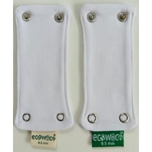 Ecowoco Organik Pamuk Body Uzatma Aparatı 2 Çıtçıtlı 2'li(8,5 mm ve 9,5 Mm)