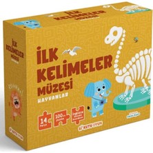 Daphne Mall Ilk Kelimeler Müzesi - Hayvanlar (Ingilizce Destekli Kitap ve Yapboz Seti)