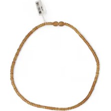 Hedea Kehribar Kolye Rondela Kesim Sarı