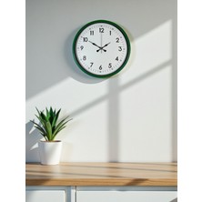 Emt Pazarlama Zentime 36 cm Yeşil Dekoratif Duvar Saati