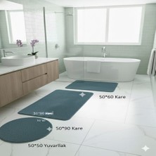 Altun Carpet Pelüş Halı Kaymaz Taban Halıdan Olüşan Banyo Paspası