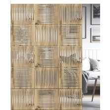 Wooddoom Lazer Kesim Sarkıt Paravan, Ahşap Seperatör, Panel Levha Seti Dekorasyon Ahşap Oda Bölücü Seperatör