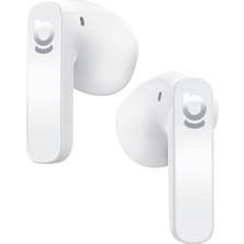 Baseus BS1 NC Semi-in-Ear TWS Bluetooth Kulaklık – ANC, Bluetooth 6.0, LDAC Hi-Res, IP55, 40 Saat, Moon White