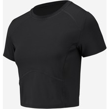 Decathlon Domyos Kadın Kısa Kollu Spor Tişörtü - Koyu Gri
