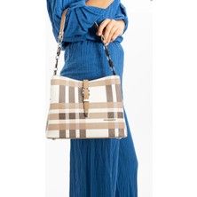 Just Polo Kadın Ekose El ve Omuz Çantası 6011MH