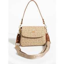Just Polo Kadın Kum Taba Günlük Kullanıma Uygun Şık ve Kullanışlı Askılı Omuz Çantası Shoulder Bag