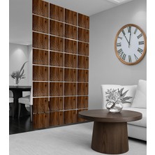 Wooddoom Çiçek Lazer Kesim Paravan, Ahşap Seperatör, Panel Levha Seti Dekorasyon Ahşap Oda Bölücü Desen