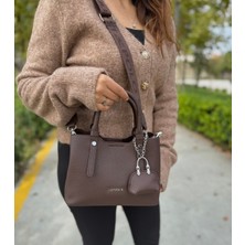 Just Polo Kadın Orijinal Just Polo Yeni Sezon 3 Bölmeli Yumuşak Deri Şık El ve Omuz Çantası Shopper 22 x 18 cm