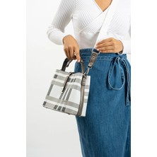 Just Polo Kadın Ekose El ve Omuz Çantası 6011MH