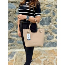 Just Polo Kadın Orijinal Just Polo Yeni Sezon Büyük Boy Yumuşak Deri Lüks El Çantası Shopper