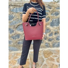 Just Polo Kadın Orijinal Just Polo Yeni Sezon Büyük Boy Yumuşak Deri Lüks El Çantası Shopper