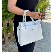 Just Polo Şıklığın ve Zarafetin Buluştuğu Shopper Beyaz Kadın El Çantası Shoulder Bag