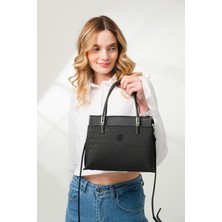 Just Polo Kadın Orijinal Just Polo 5 Bölmeli Şık El & Omuz Çantası Shoulder Bag Ebat : 22 x 25 cm