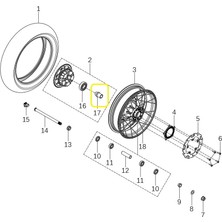 Barossa ADV125 Arka Tekerlek Mesafe Burcu