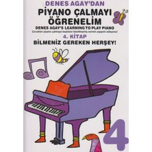 Daphne Mall Denes Agay'dan Piyano Çalmayı Öğrenelim 4. Kitap Bilmeniz Gereken Herşey!