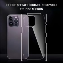 Kaplama Sepeti iPhone 16 Pro Max Arka ve Yan Şeffaf Tpu Çizik Önleyici Kaplama - 150 Micron