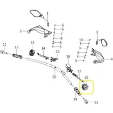 Qj TRX12 Marş Anahtarı Sağ