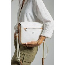 Just Polo Kadın Su Geçirmez Kabartma Baskılı Ayarlanabilir Askılı Lüks Omuz Çantası