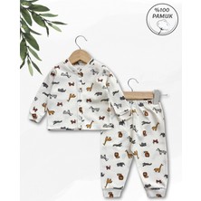 Panfilia Giza Kids %100 Pamuk Erkek Bebek Pijama Takımı