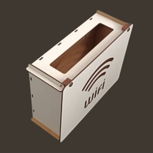 Chagri Elite Modem Saklama Kutusu Wifi Desenli - 25X18X9 cm 1 Adet