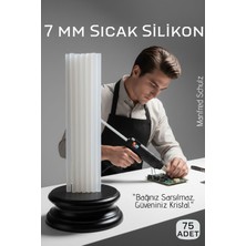 Transformacion 75'li Set: 7mm Ince Ultra-Şeffaf Profesyonel Sıcak Silikon – Kristal Berraklığında Güçlü Yapışkan