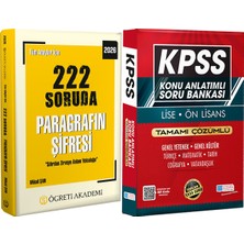 Pegem Akademi Yayıncılık 2026 Tüm Adaylar Için 222 Soruda Paragrafın Şifresi - Lise Önlisans Konu Ant. Soru