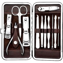 Evolvera Profesyonel Çelik Manikür Pedikür Seti 12 Parça