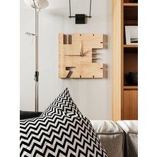 Wooden Studio Modern Ahşap Duvar Saati, Ofis Duvar Saatleri, Salon Duvar Saati, Büyük Duvar Saati, Mutfak Saati, Dekoratif Duvar Saatleri