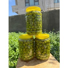 Ulu Yöresel Hatay Usulü Yeni Mahsül Kırık Yeşil Zetin 3 Adet (3kg)