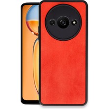 Evolvera Xiaomi Redmi A3 4g Kılıf Aras Deri Kapak - Kırmızı