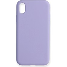 Evolvera Iphone Xr Kılıf Nano Içi Kadife Silikon - Lila