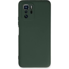 Evolvera Xiaomi Poco X3 Gt Kılıf Nano Içi Kadife Silikon - Koyu Yeşil