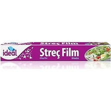 SanalAMCA Store Ideal Streç Film 30 cm x 10 Mt, Şeffaf Gıda Saklama Streci Bpa Içermez, Koku Hapsi, Kapak Görevi Gö
