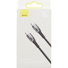 Glimmer Series 100W 200 cm Pd Type-C Şarj Kablosu Siyah