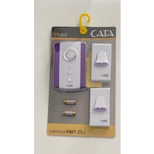 Feyza Design Uzaktan Kumandalı Kablosuz Zil Mor Renkli, Pratik ve Şık Ev Veya Ofis Kullanımı