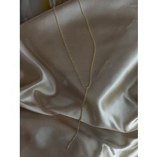 MonCherietr Aquel Full Zirkon Taşlı Altın Kaplama Y Kolye