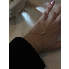 MonCherietr Stelıa Zirkon Taşlı Altın Kaplama Star Şahmeran