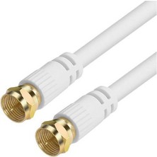 F Konnektörlü Hazır Uydu Anten Kablosu 2 Metre