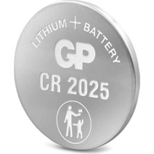 Gp Batteries CR2025 2025 Boy Lityum Düğme Pil, 3 Volt, Tekli Kart