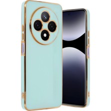 Evolvera Xiaomi Redmi 14C Kılıf Volet Silikon - Açık Yeşil