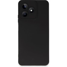 Evolvera Realme C53 Kılıf Nano Içi Kadife Silikon - Siyah